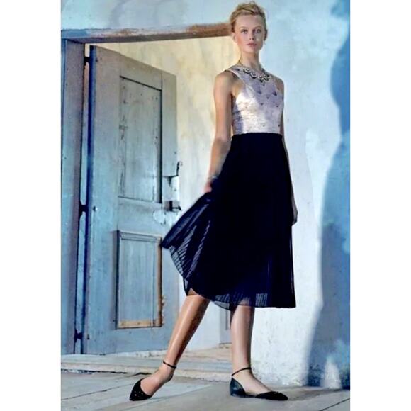 Anthropologie Two-Tone Midi Dress - Picture 2 of 9